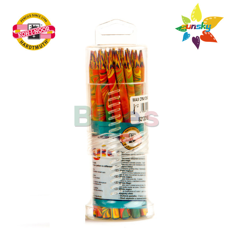 체코 어 원래 KOH-I-NOOR 4 색 매직 컬러 연필 혼합 색상 리드 무지개 연필 4 1 멀티 컬러 연필 세트